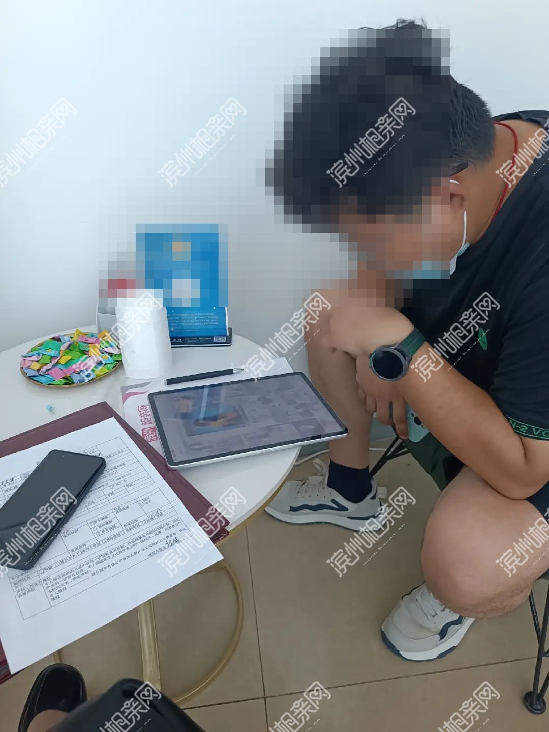 滨城店服务记录:本地会员资料审核现场